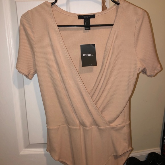 Surplice Nude Bodysuit - Picture 1 of 1